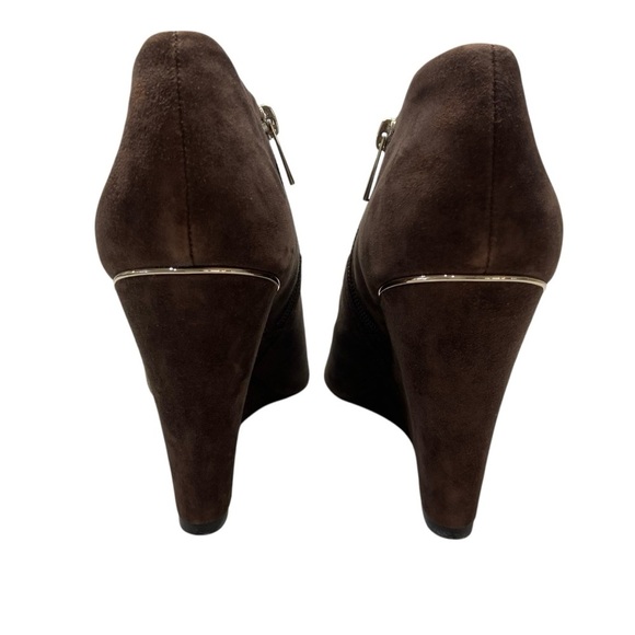 Coach Oakdale Women's Leather Pointed Ankle Booties, Chestnut 8.5 Fall Classic - Picture 8 of 13
